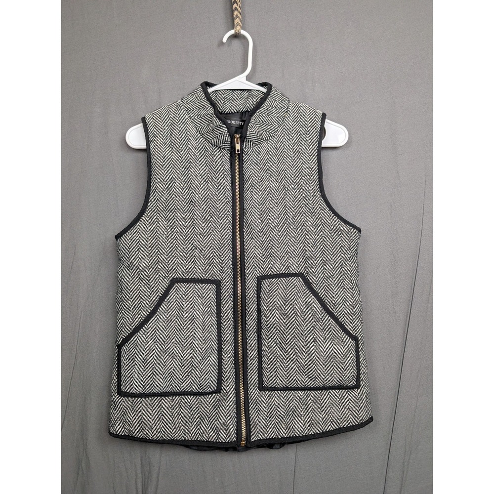 Merokeety Women's Vest Sleeveless Full Zip Size Small